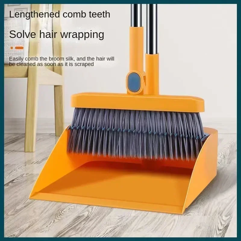 Broom Dustpan Set Combination Household Brushs Magic Folding Non Stick Hair Sweeping Tool Single