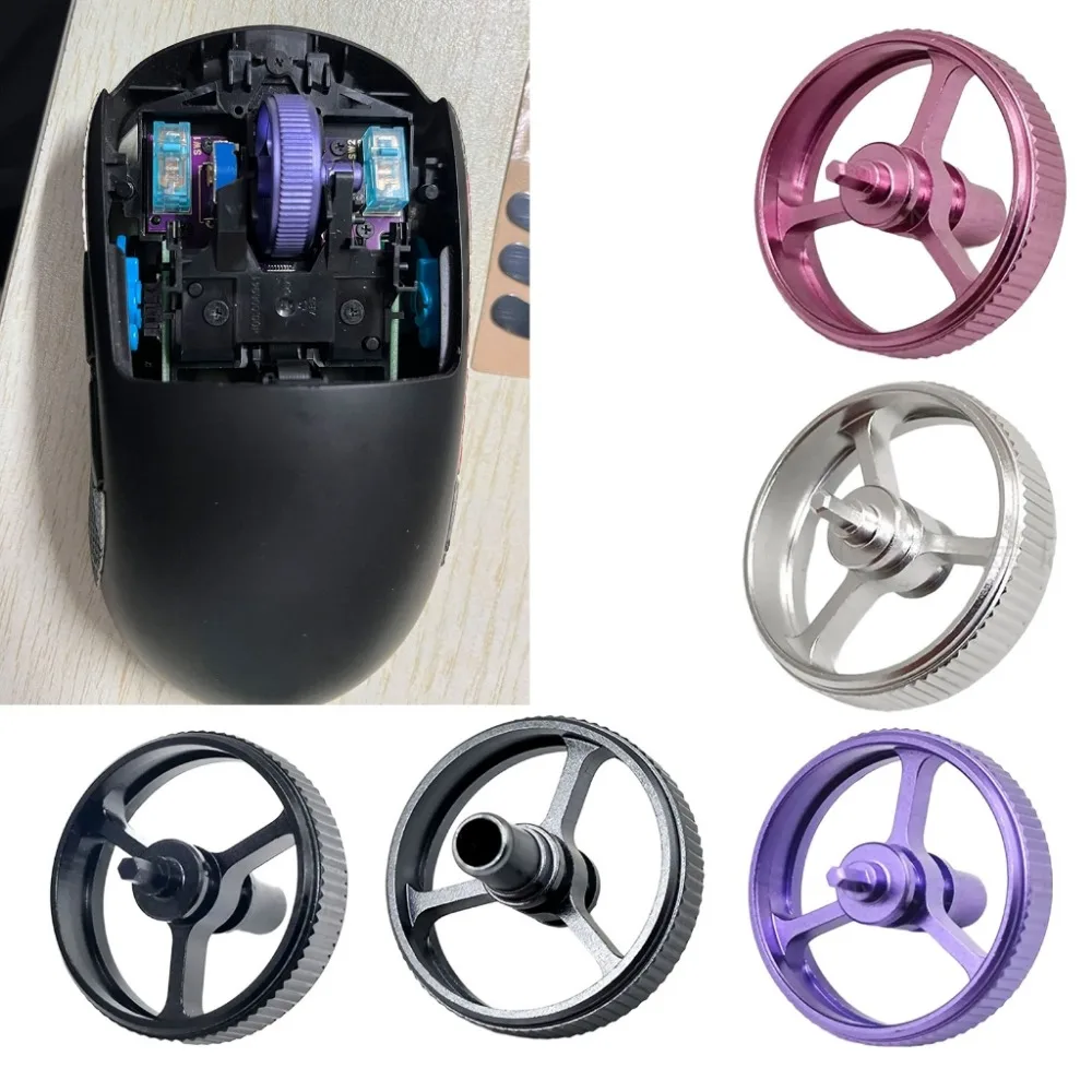 Replacement CNC Aluminum Alloy Mouse Scroll Wheel for Logitech G Pro Wireless Logitech G Pro X Superlight Mouse Pulley Roller