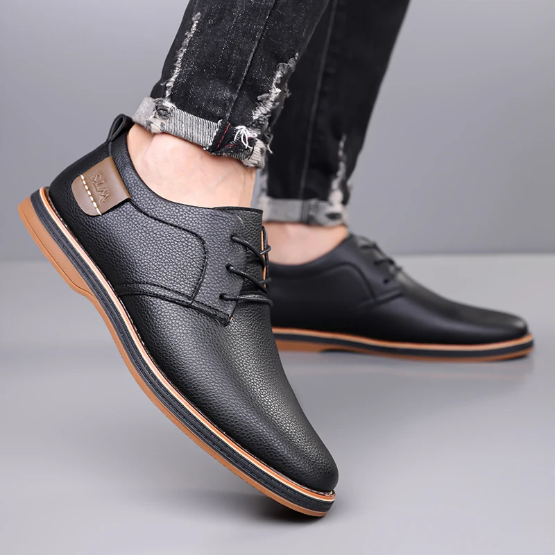

Classic British Style Casual Oxford Shoes Soft Comfortable Quality Commuting Men Shoes Branded Business and Office Leather Shoes