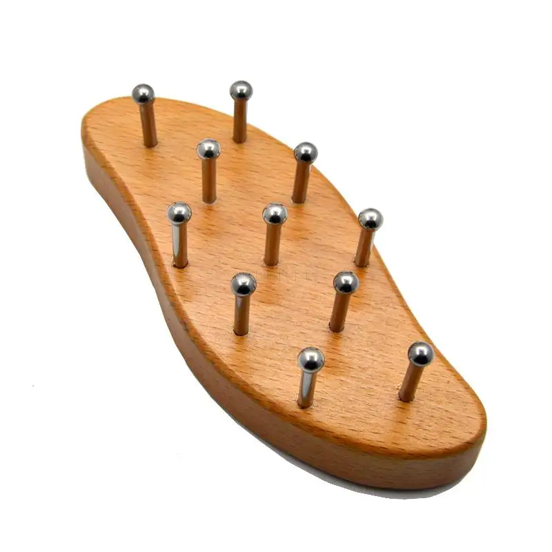 

H304 stainless steel circular massage ring, scar-free gua sha board head, leg meridian soothing massage brush