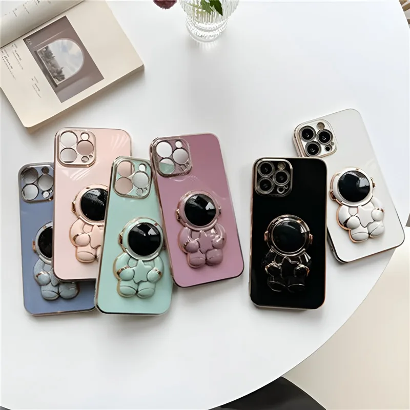 

Astronaut Holder Phone Case For Infinix Note 30 VIP 12 Pro 4G 5G Hot 8 9 10 Lite 20 30 11 12 Play 12i 20i 30i Soft Silicon Cover