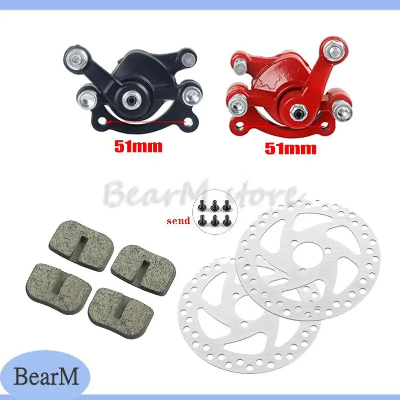 

Передние и задние дисковые тормозные суппорты для 43cc 47cc 49cc Mini Moto Kids ATV Quad Minimoto Dirt Pocket Bike