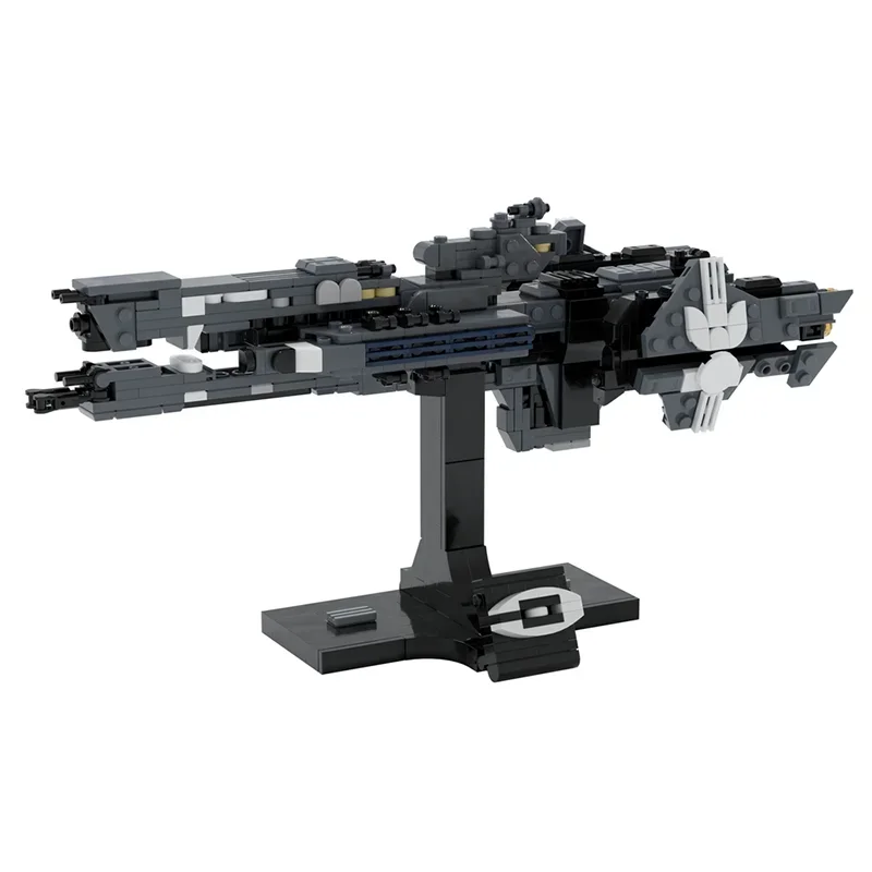 584PCS beliebte spiel modell MOC bausteine militär raumschiff modulare technologie geschenk urlaub montage kinder spielzeug set