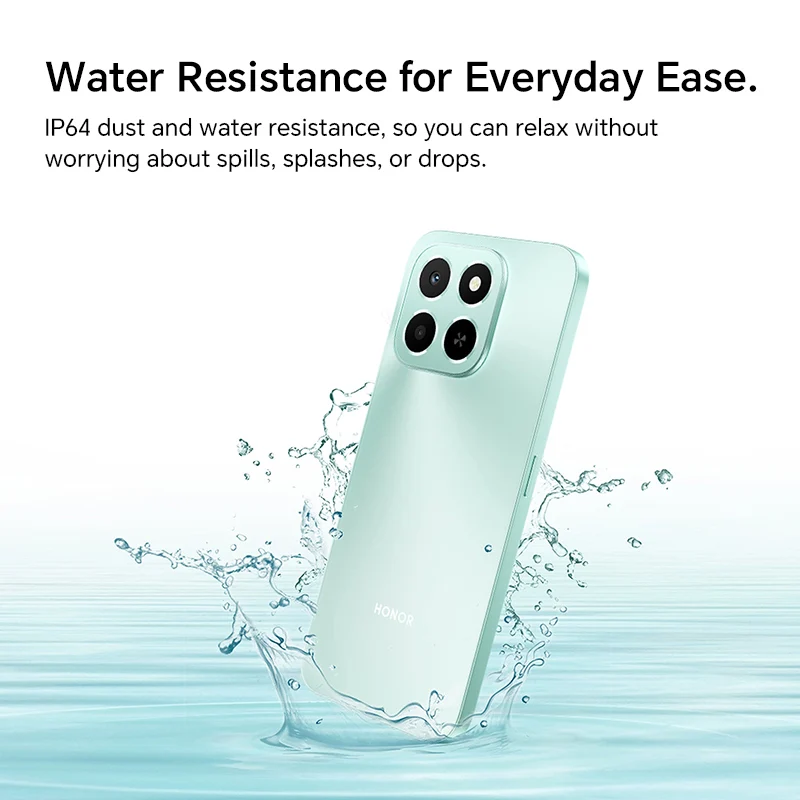 هاتف ذكي جديد HONOR X6c الإصدار العالمي بشاشة 6.61 بوصة 120 هرتز TFTLCD كاميرا رئيسية 50 ميجابكسل 5300 مللي أمبير في الساعة 35 وات بطاقة SD SuperCharge MagicOS 9.0