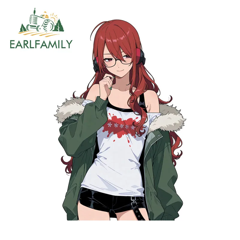 

EARLFAMILY Mitsuru Kirijo Motorcycle Stickers Car Accessories Laptop Decoration Practical Waterproof Decoration Accessories