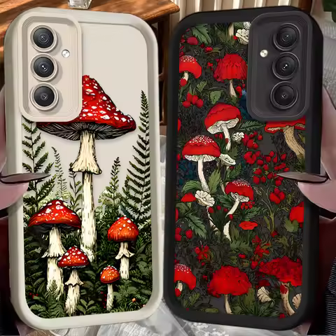 Mushroom Aesthetic Phone Case For Samsung Galaxy A54 A05 A05S A34 A24 A14 A53 A33 A23 A13 A52 A52S A32 A22 A12 A71 A51 A31 A50