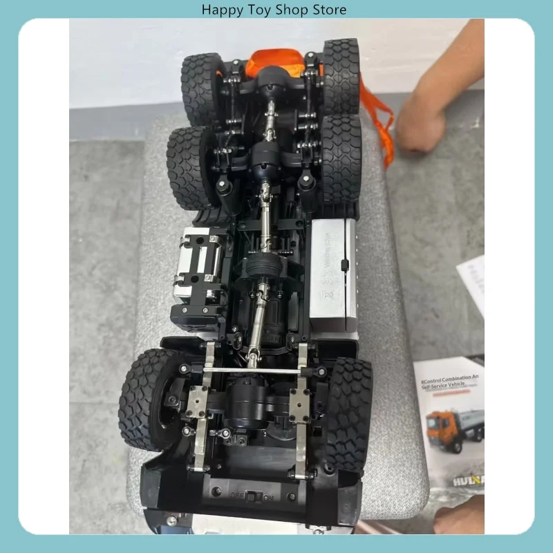Alloy Remote Control Dumper Engineering Transport Vehicle With Light HuiNa 598 1 14 Scale 14 Channel