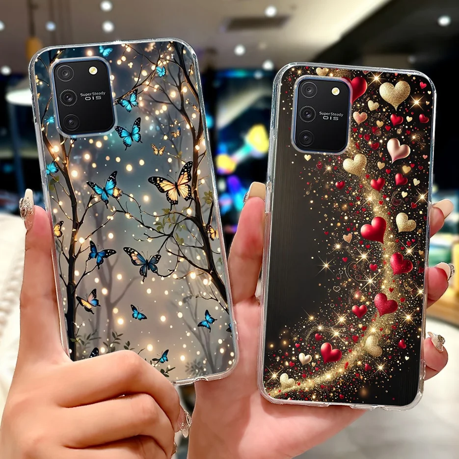 For Samsung Galaxy S10 Lite Case SM-G770F Cute Love Heart Painted Cover Soft Slim Phone Case For Samsung S10 Lite S10Lite Fundas