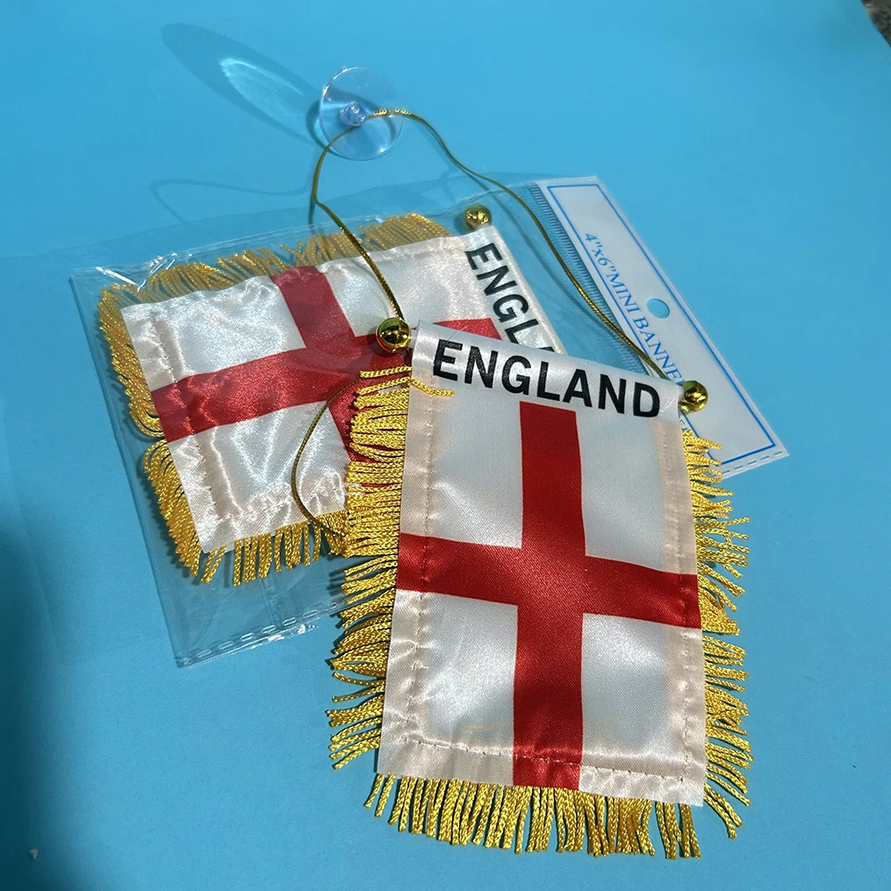 90X150cm England Flag Polyester 14x21cm England hand flag / string flag / desk flag 8x12cm England car flag for Decoration