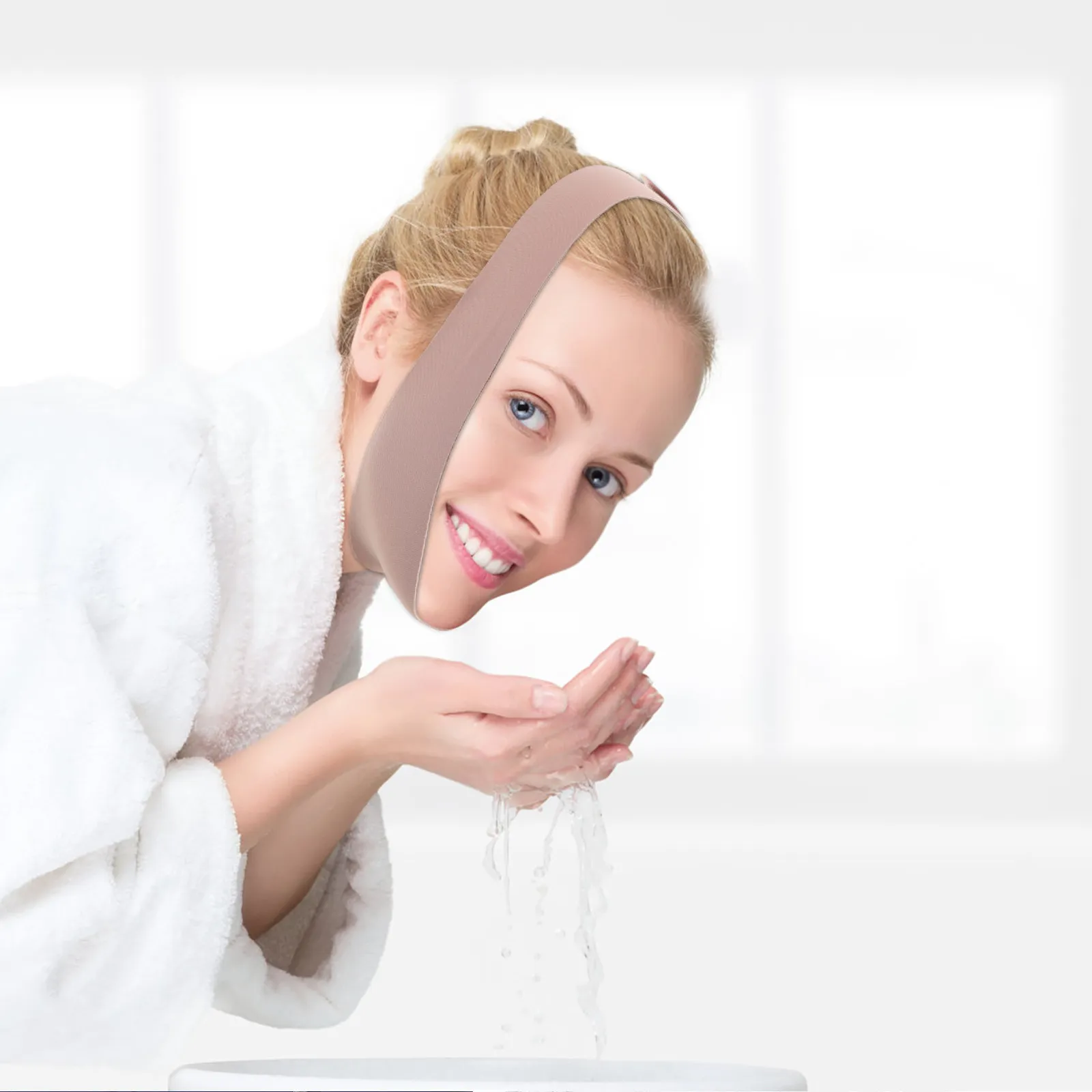 Face Lifting Strap Face Sculpting Device Soft Skin Friendly Reusable for Jawline Definition and Cheek Lifting Daily Use