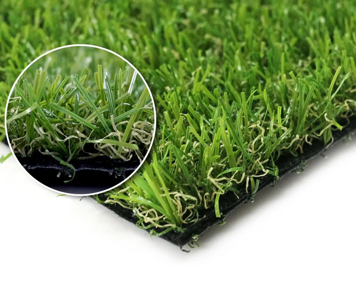 Artificial Grass Turf 9 ft x 18 ft with Drainage, 0.8 Inch Realistic Fake Grass Rug Indoor Outdoor Lawn Landse for