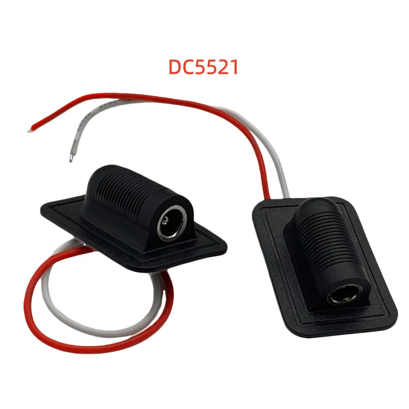 1-10 قطعة نوع-C خط خياطة السيارة 10 سنتيمتر أنثى تيار مستمر أنثى المقبس مع كابل مقاوم للماء تيار مستمر شحن ميناء 5.5*2.1 2.5 مللي متر موصل #1