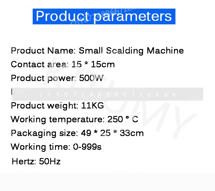 

Manual Small Logo Hot Press Printer Logo Hot Press Printer Up and Down 12 * 12CM 15 * 15CM