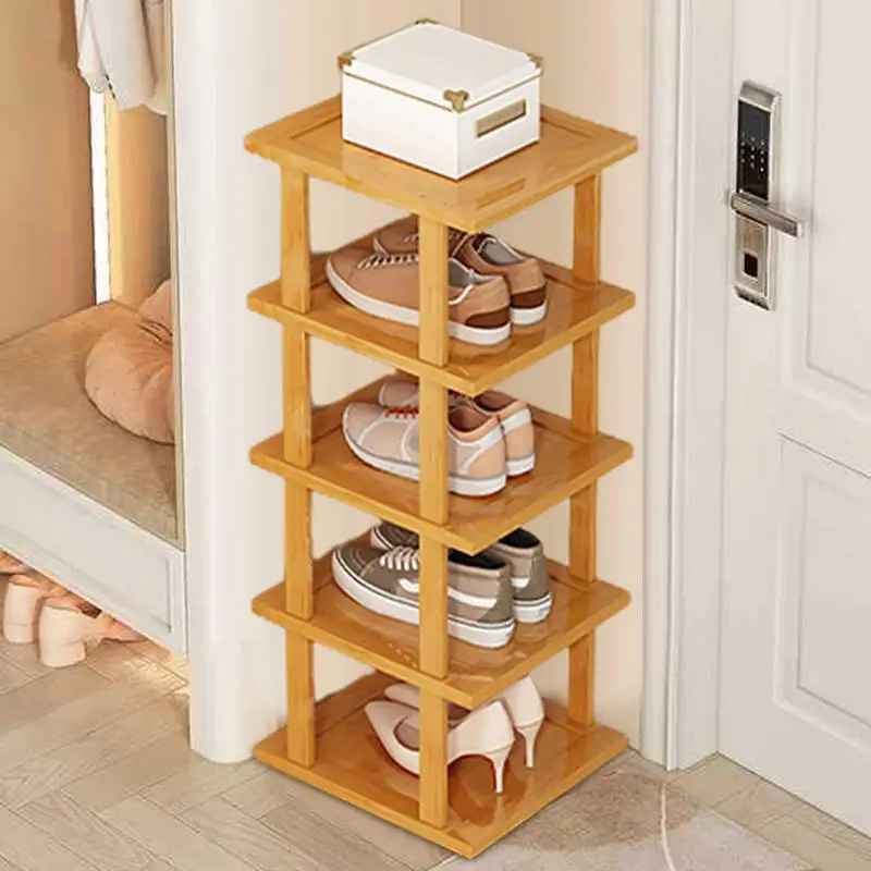 Shoe Rack For Entryway 5-Tier Vertical Tall Shoe Storage Rack Space-Saving Narrow Shoe Rack Free Standing Shoe Racks For Entrywa