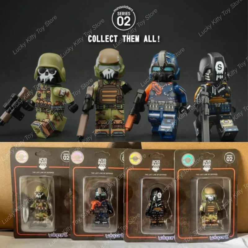 

В наличии Acid Rain War YOLOPARK Mini Soldiers Series WAVE1-06/07/08/09 Подвижная модель солдата Фигурка Коллекция игрушек Подарок