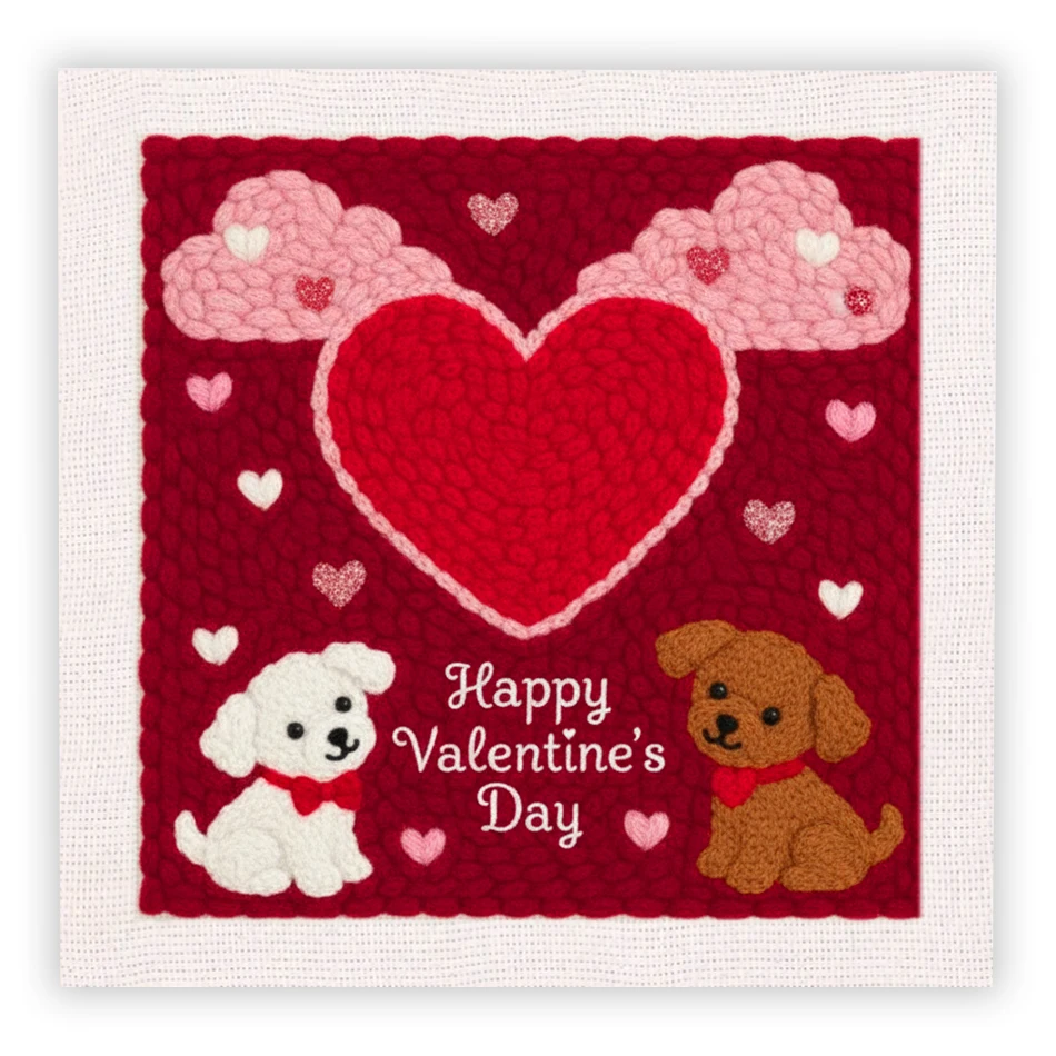 

DIY Punch Needle Kits for Beginners with Frame Cats Pattern Embroidery Punch Needle Starter Kits Tools for Adults Craft