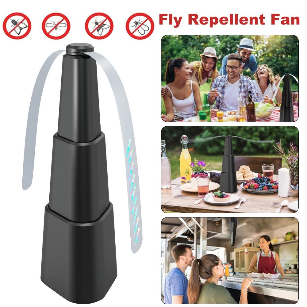 New Hot Outdoor Kitchen Fly Repellent Fan Food Protector Fly Destroyer Keep Flies Bugs Away From Food Pest Repellent Table Fan