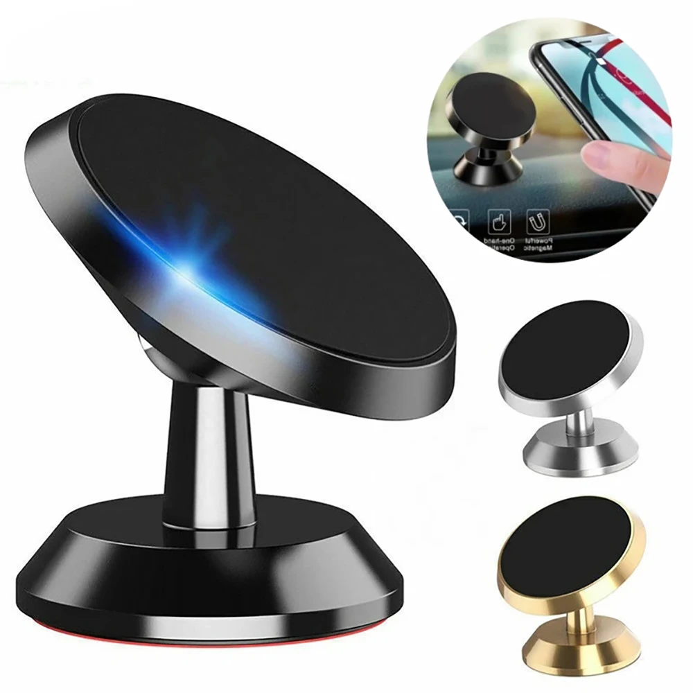 

360° Rotation Strong N52 Magnetic Car Phone Holder Super Dashboard Mount Universal Car Phone Stand for iPhone Samsung Xiaomi
