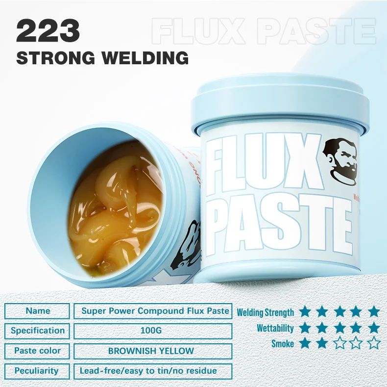 MONTEUR UV223 UV559 559 223 100G Loodvrij Soldeerpasta Flux Geen Schone Lassen Flux voor SMD PCB BGA Rework Solderen Reparatie Tool