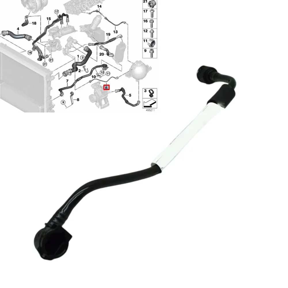 

Car Engine Cooling Kettle Pipe For BMW For B57 G01 G02 G05 G06 G07 G08 Connecting Pipe Engine Parts Accessories