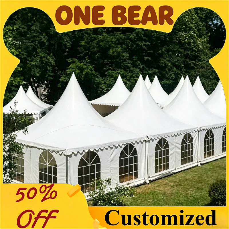 Custom Waterproof Pagoda Event Tent Durable Outdoor Canopy Shelter for Exhibition Trade Fair Wedding and Outdoor Gatherings
