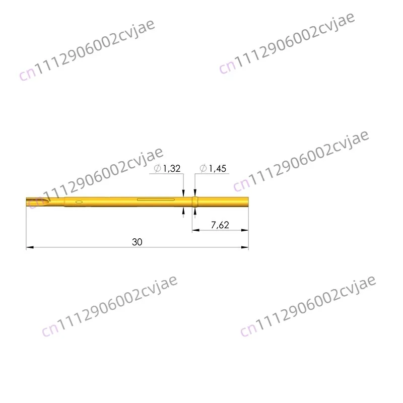 steel probe sleeve KS-075 30G ring height 7.6mm welding wire needle sleeve test needle 100pcs