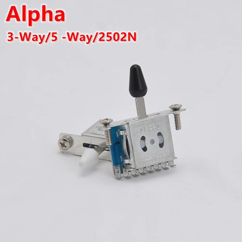 1pc 3/5-Way/2502N Alpha Pickup Selector Switches Toggle Leaver Switch for IBZ ST Tele Strat Guitar