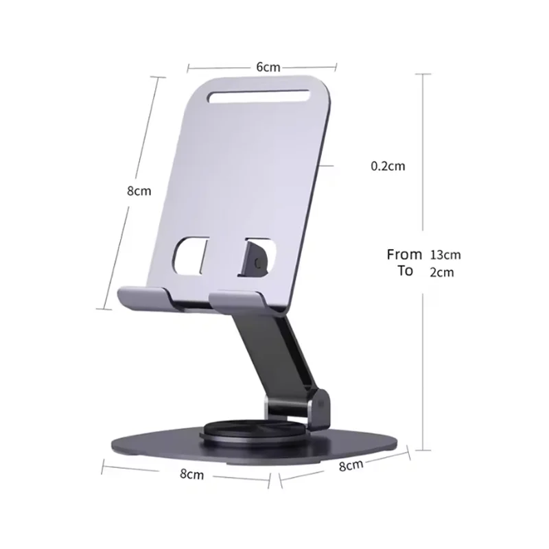 2025 новый дизайн, складная подставка для телефона для стола, противоскользящие вращающиеся на 360° металлические держатели для мобильных телефонов для всех телефонов, держатель для док-станции