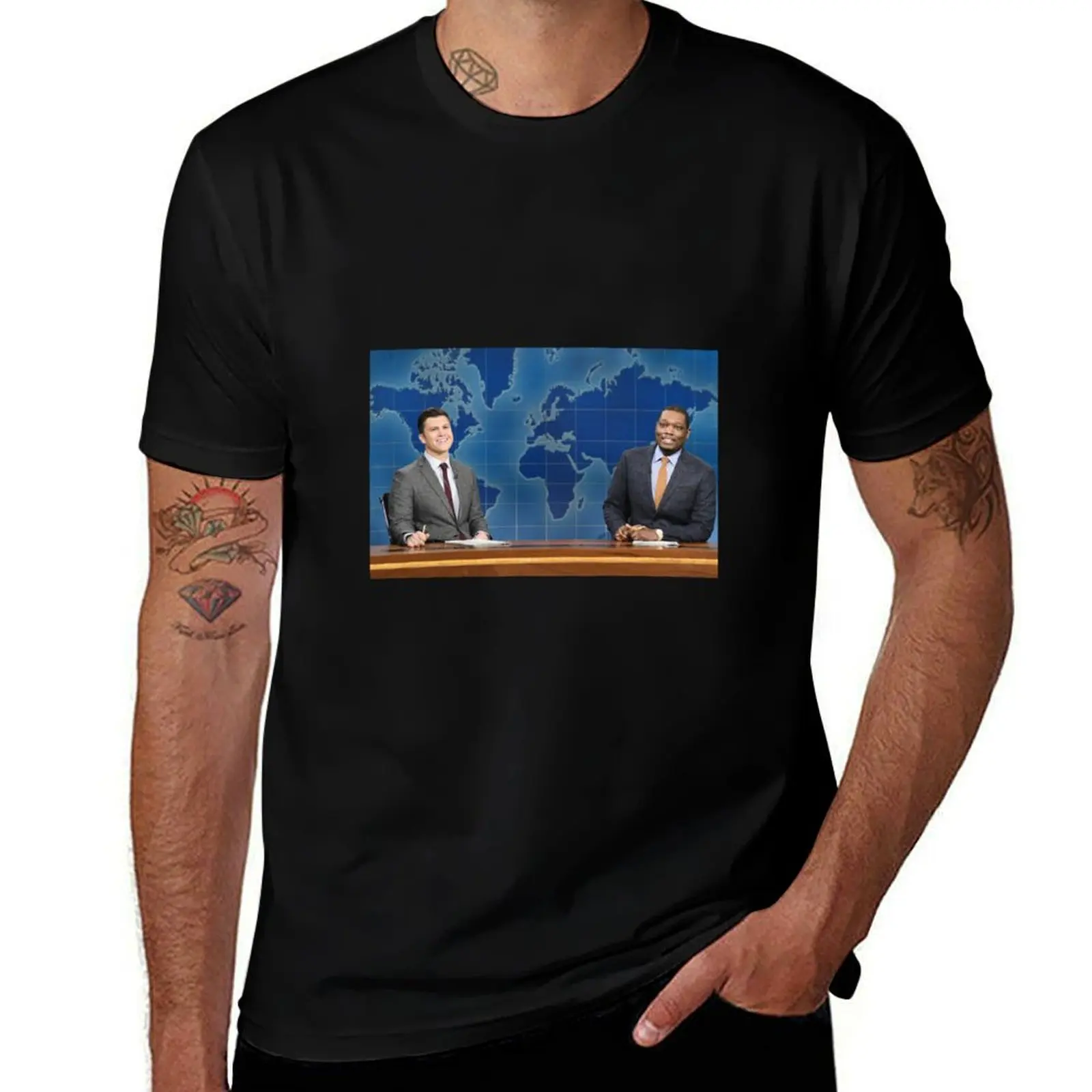 Weekend Update Michael Che and Colin Jost SNL T-Shirt Cool Feeling Summer Tee Shirt T-Shirt