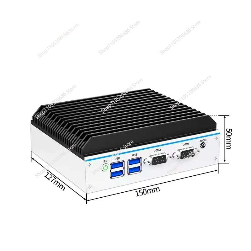 Fanless Mini Industrial  Quad Cor Embedded Computer