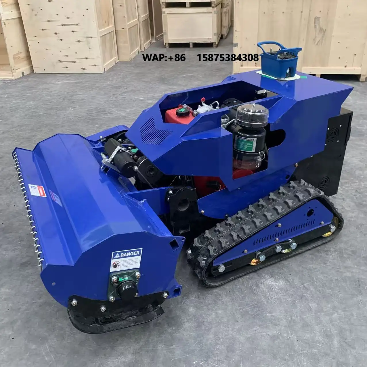 LK-800SM LK-1000SM Remote Control Flail Mower CE EPA RC Tracked Mower with Full Technical Support