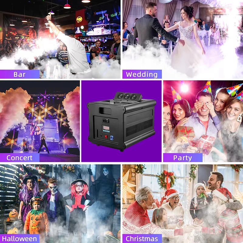 Imagem -03 - Fog Smoke Machine For Stage Effect Fog Machine Gerador de Fumaça Alta Qualidade Controle Dmx512 600w 900w Perform Equipment