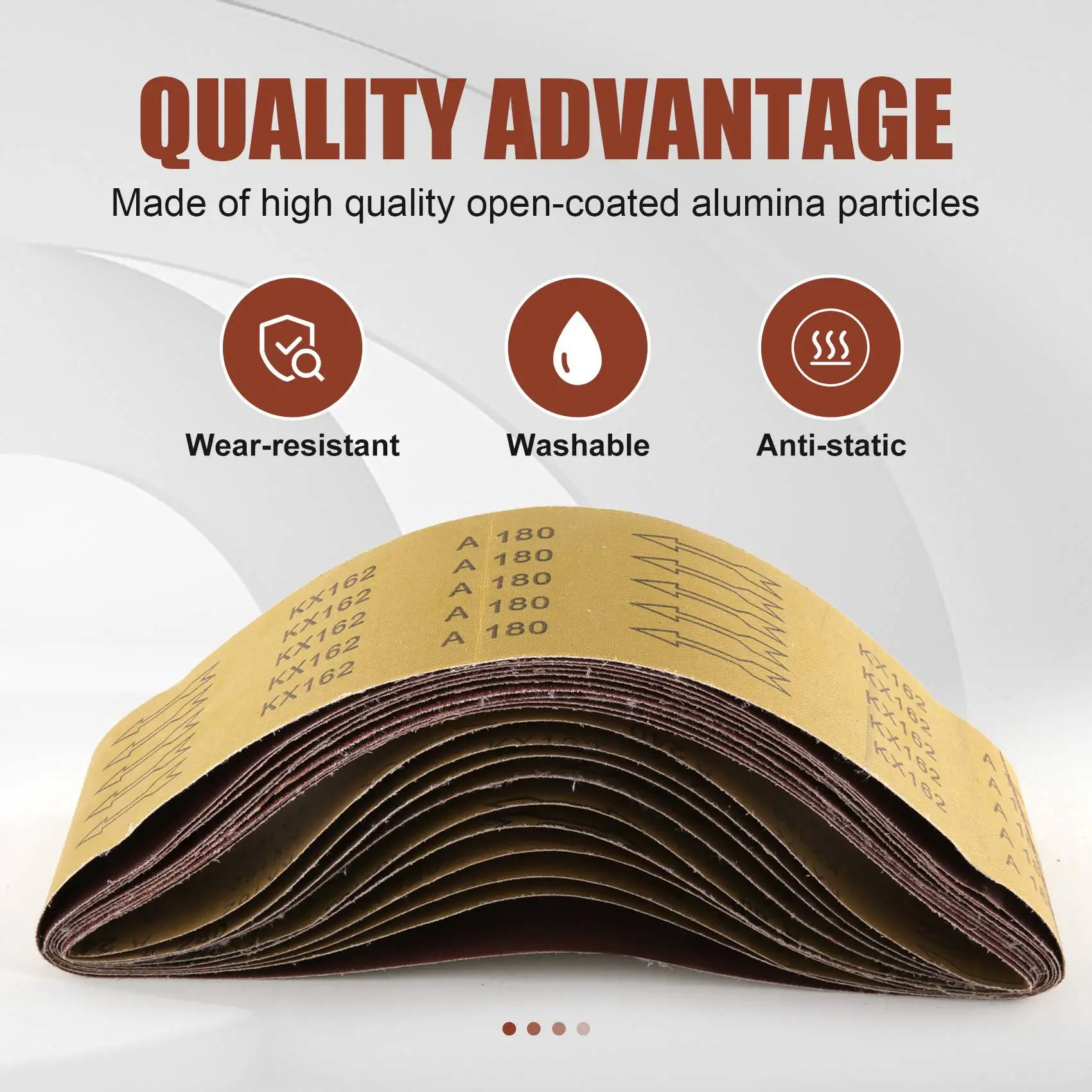 

10 Pcs 4 x 36 Inch Aluminum Oxide Sanding Belts Heavy Duty Sanding Belts Multipurpose Abrasive Belts For Belt Sander Vogue