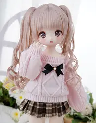 New sd bjd doll 1/4 quadratic style cartoon rabbit bean bean cute naked baby makeup MDD MSD Xiong Sister Meow Ji available