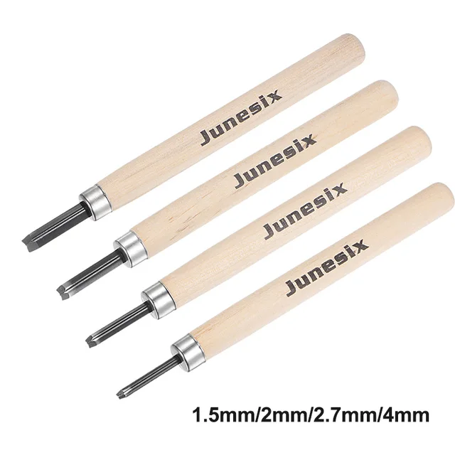 Nóż do drewna 2 mm Narzędzie do rzeźbienia w drewnie 50 #   Ostrze trójkątne ze stali węglowej Obróbka drewna Rzemiosło Sztuka Rzeźba Nóż DIY Narzędzie ręczne