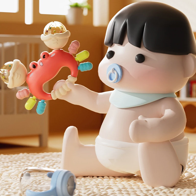 Bebê calmante novo caranguejo emocionante brinquedo para crianças de 0 a 12 meses, água fervente e tocando