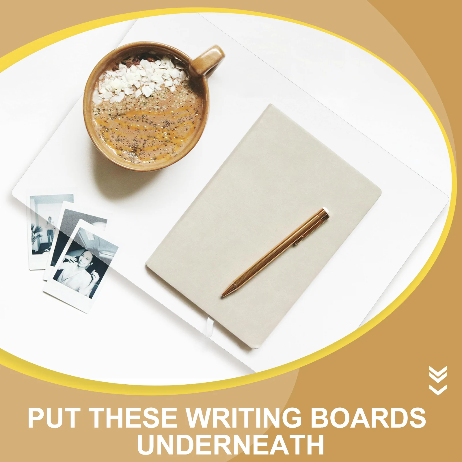 

A3 Transparent Plastic Writing Pads Waterproof Desk Boards School Supplies Exam Plates Translucent Mats Office Use