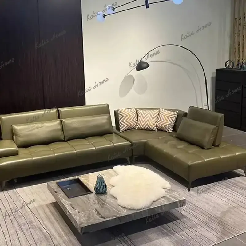 FG Comfortable Oversized Living Room Sofas Corner Set Modern Accent Lazy Sofa Sectional Modular Muebles Para Hogar Home Furnitur