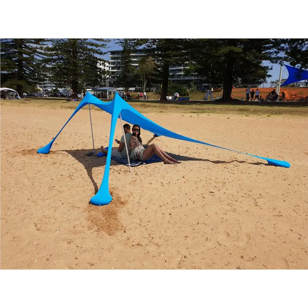 Portable Beach Sun Shelter Lightweight Durable Beach Shade Easy Setup Beach Sun Shade Canopy