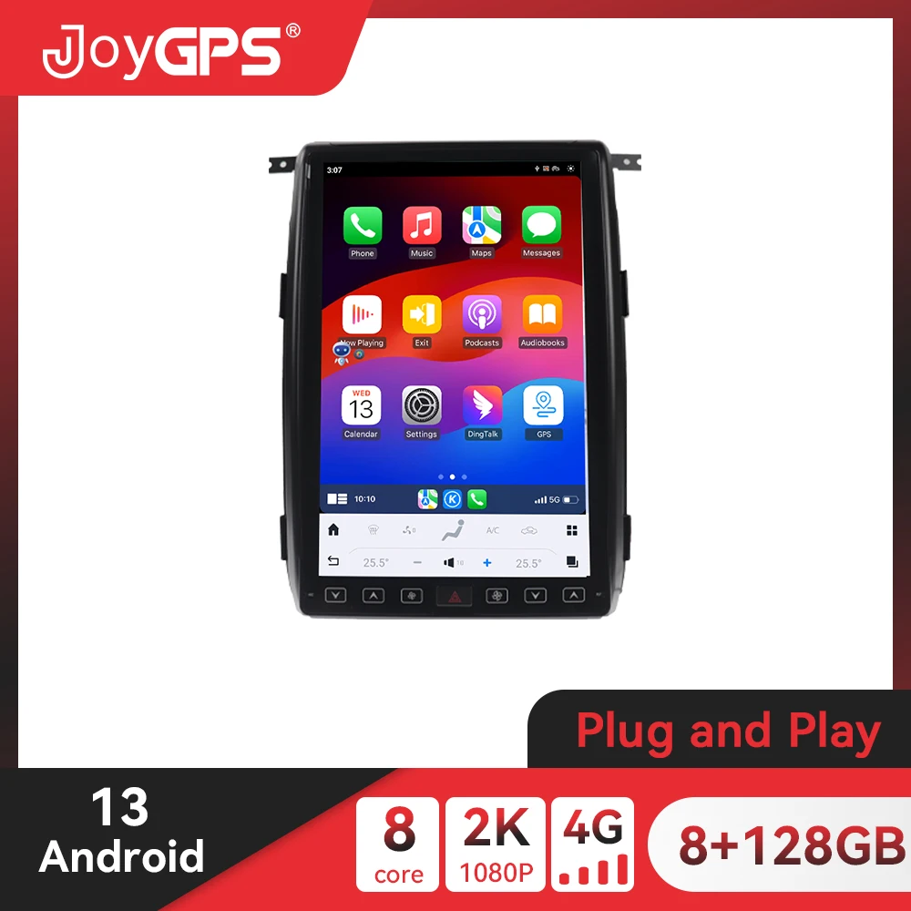 

14,4-дюймовый автомобильный радиоприемник для Ford F150 2013 2014, мультимедийный плеер Carplay, сенсорный экран, Android, GPS-навигация, головное устройство, автозапчасти