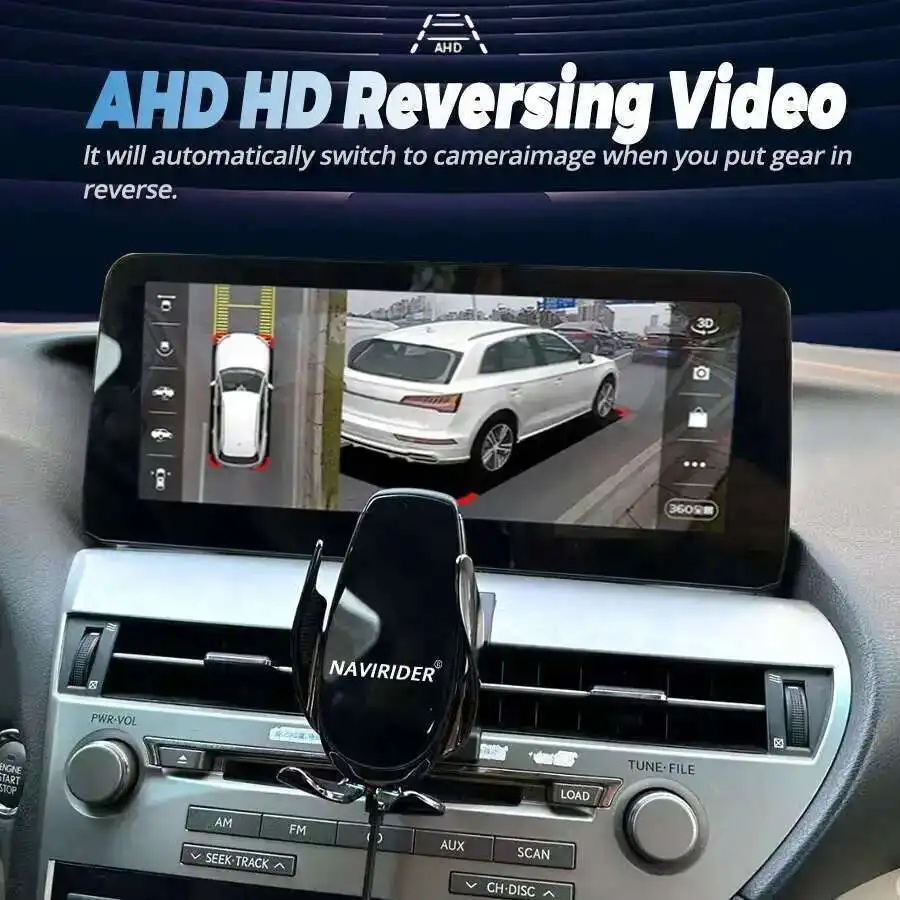 Стерео 12,3-дюймовый Android 14 для Lexus RX 450h RX450H RX270 RX350 2009-2015 Автомобильный мультимедийный видеоплеер Carplay qled Screen