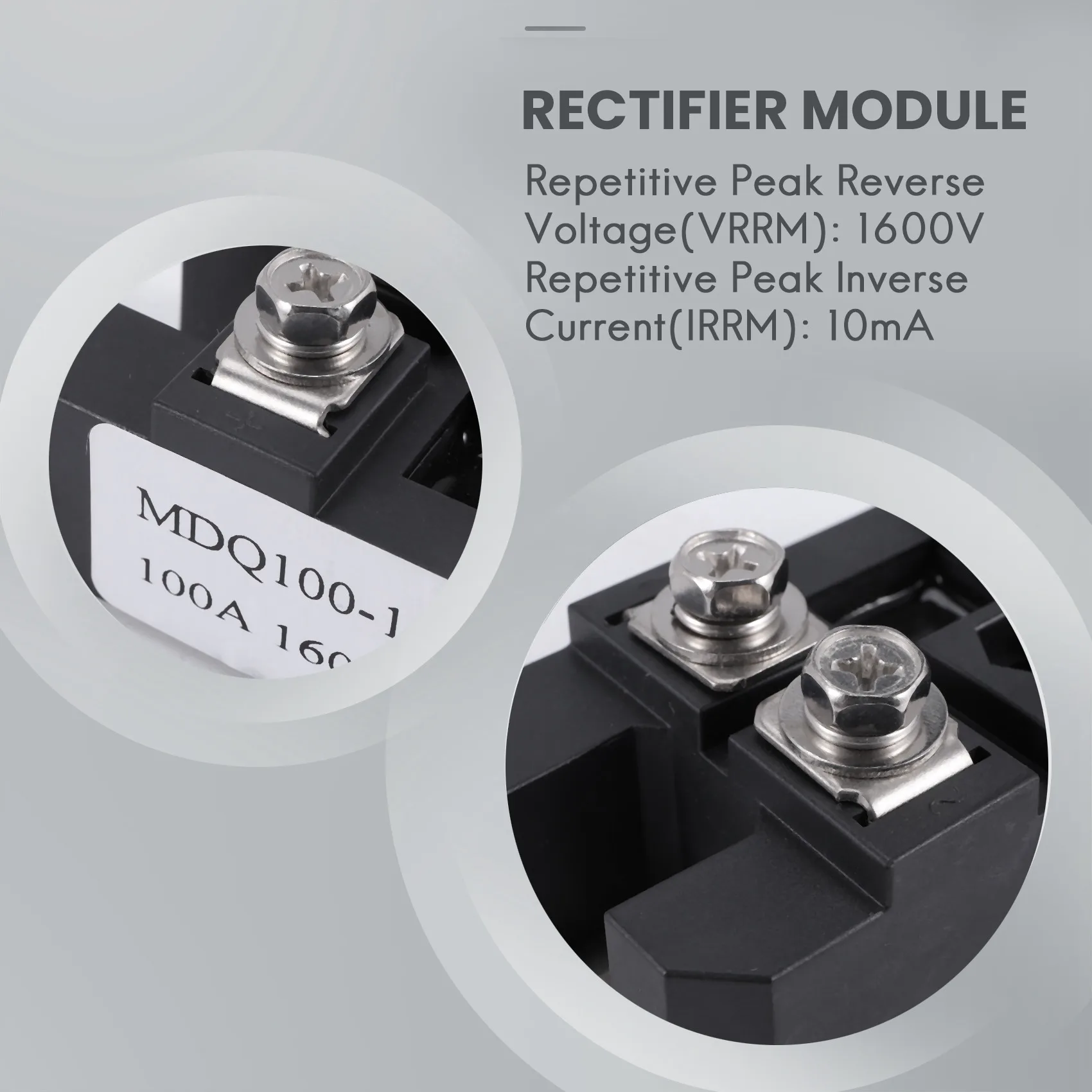 M85K MDQ 100A-1600V Black Single-Phase Diode Bridge Rectifier 100A Amp High Power 1600V