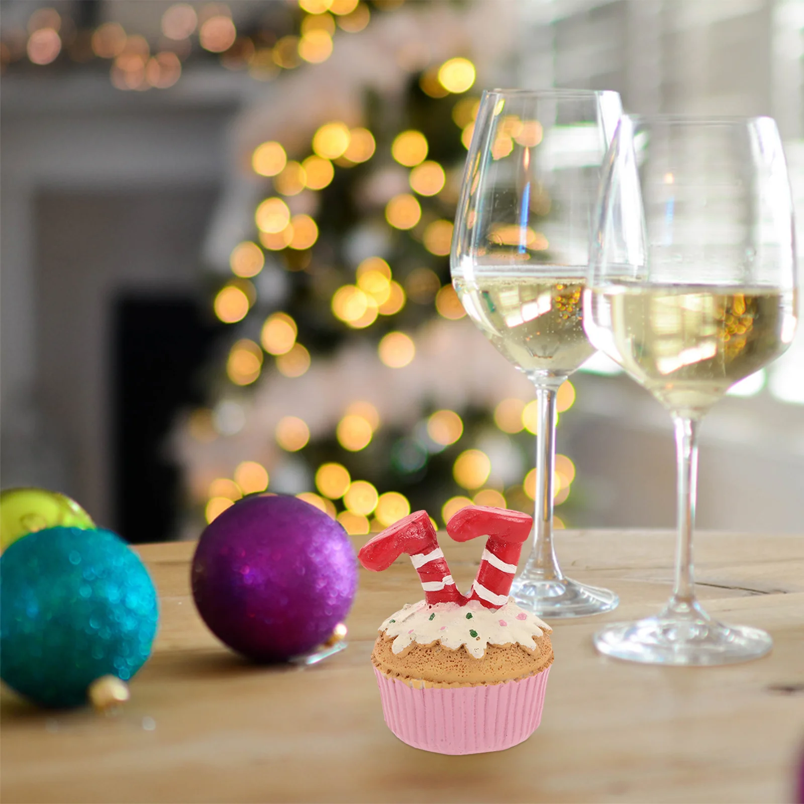 

Resin Christmas Feet Style Tabletop Decoration Festive Holiday Centerpiece for Home and Table Ornaments Decorations