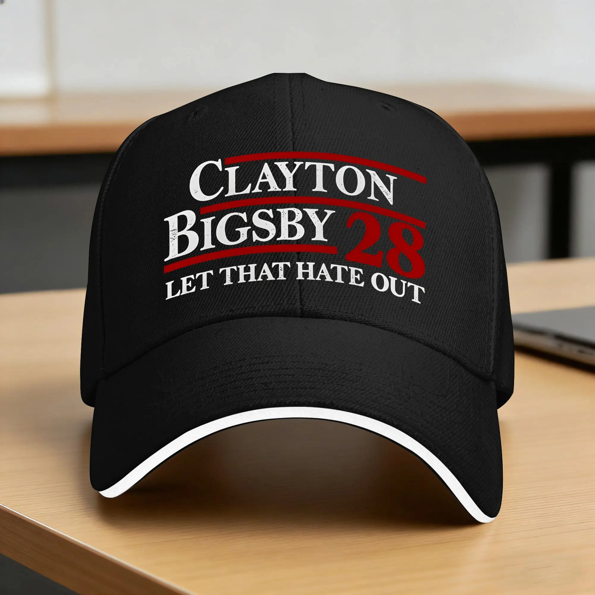 Summer Casual Baseball Cap Clayton Bigsby For President 2028 Trucker Hat For Female Male Sun Visor  Design Baseball Caps