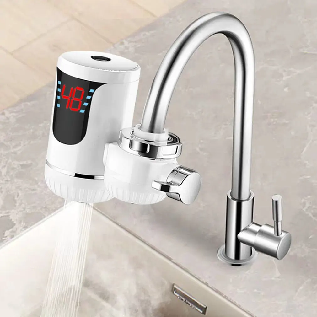 

Electric Faucet Water Heater Kitchen Dual-purpose Electric Hot Water Faucet Tankless Water Heating LED Display Faucet Heater EU