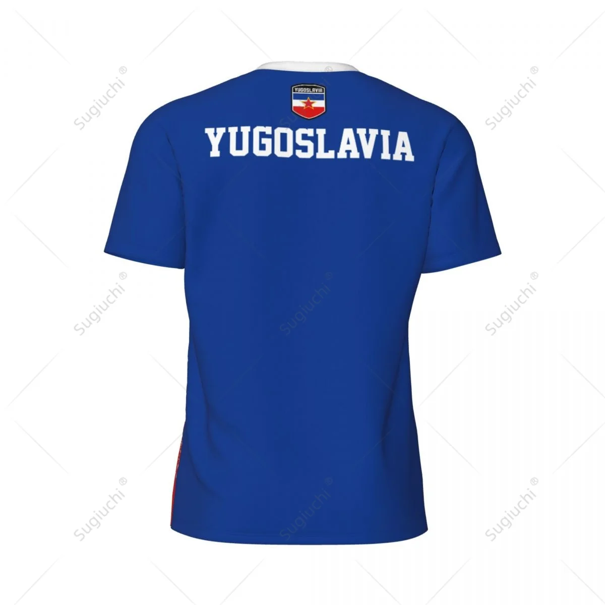 Exclusive design Yugoslavia Flag Grain 3D Printed Men For Running Bike Soccer Tennis Fitness Sports tshirt Mesh Short T-shirt