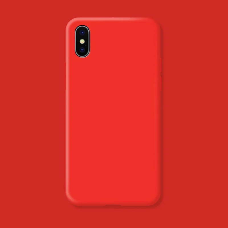 Original hülle für iPhone XR X R stoß feste TPU flüssige Silikons chutz Telefon Rückseite für iPhone XR Hülle – Detail 13