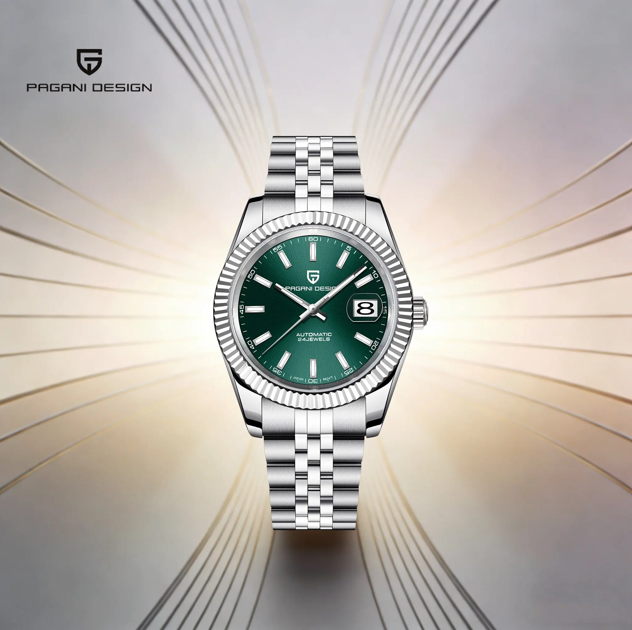 

Мужские механические часы PAGANI DESIGN 2026: Элегантный ретро-стиль, аристократический дизайн, нержавеющая сталь, сапфировое стекло, календарь, люминесцентные стрелки