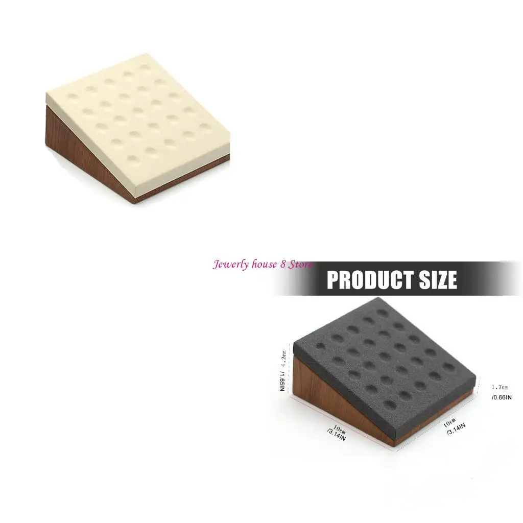 

Solid Jewelry Presentation Stand Secure Holder For Large Gemstones Natural Texture Exhibition Tray