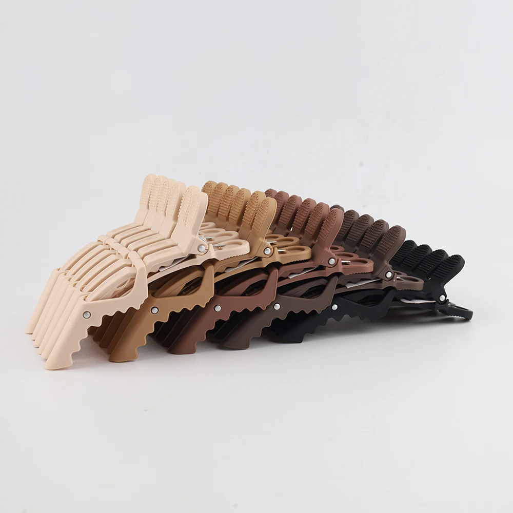 ARLANY Matte Color 6-teilige Allogator-Haarspangen, Haarschneideklammern für Haarstyling, Färben, Waschen, Schneiden, Haarnadel-Haarspangen – Detail 2